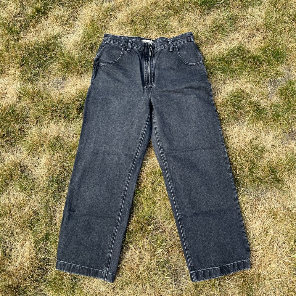 Women’s Madewell Perfect Vintage Wide-Leg Black Jeans